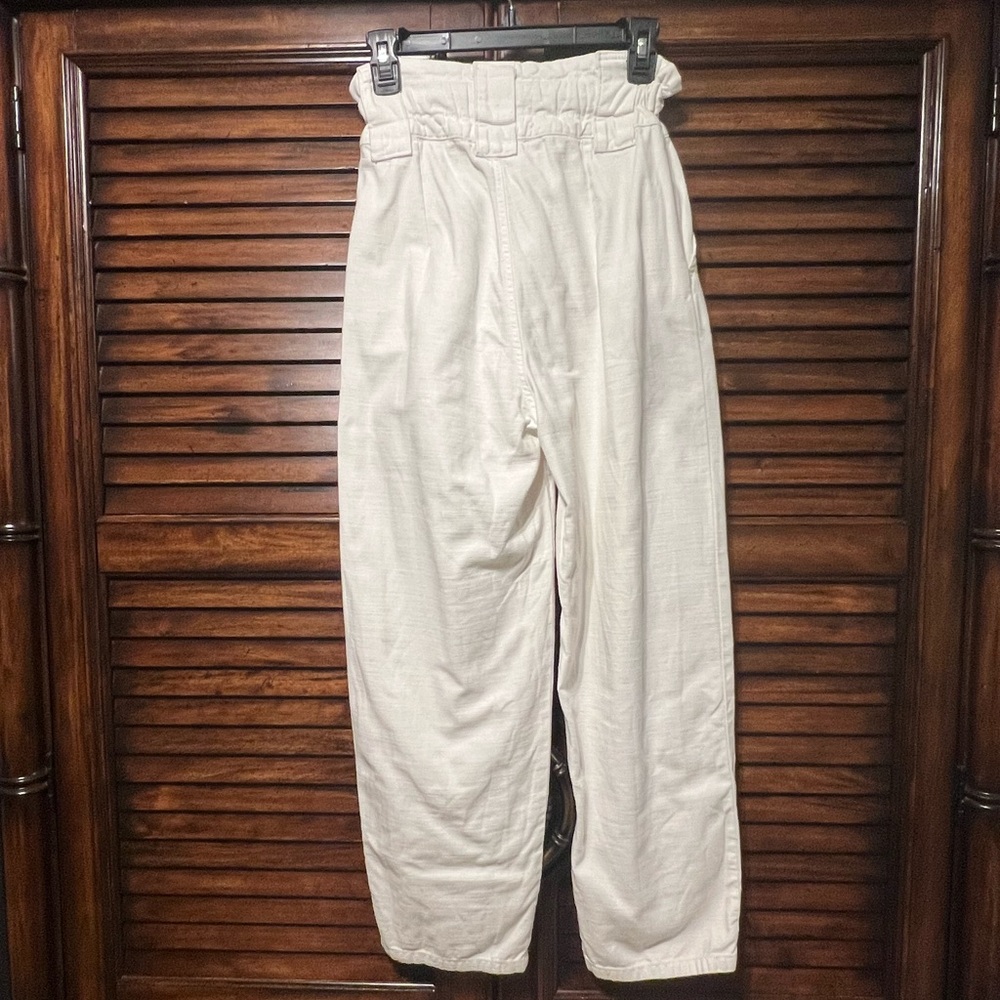 Free People One Way High Waisted Paper Bag Pants Size 0 - Picture 4 of 11